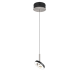 Lámpara colgante Trio Guano níquel mate Ø15,5cm 60W 334410107