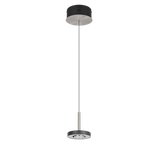 Lámpara colgante Trio Guano níquel mate Ø15,5cm 60W 334410107
