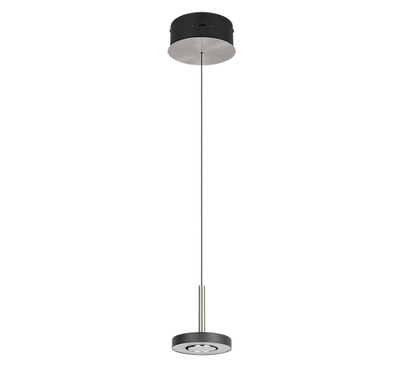 Lámpara colgante Trio Guano níquel mate Ø15,5cm 60W 334410107