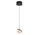 Lámpara colgante Trio Guano marrón café Ø15,5cm 60W 334410165