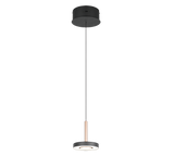 Lámpara colgante Trio Guano marrón café Ø15,5cm 60W 334410165