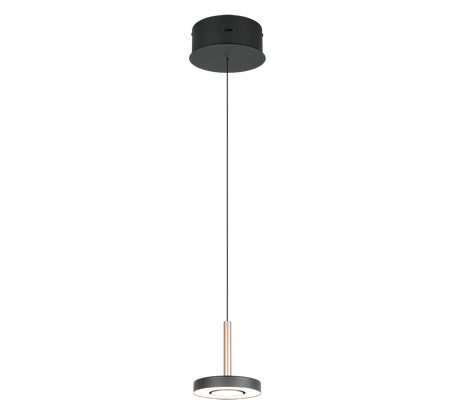 Lámpara colgante Trio Guano marrón café Ø15,5cm 60W 334410165