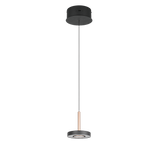 Lámpara colgante Trio Guano marrón café Ø15,5cm 60W 334410165
