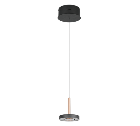 Lámpara colgante Trio Guano marrón café Ø15,5cm 60W 334410165