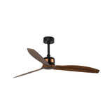 Ventilador de techo Faro Copper Fan M nogal 3 palas motor DC Ø128cm 33451WT