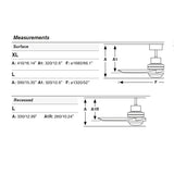 Ventilador de techo con luz Faro Lantau motor DC palas de madera LED nogal 3000K Ø168cm 3 palas 33463DC