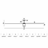 Faro Attos Ventilador con luz cuerpo de metal y palas abs 33495