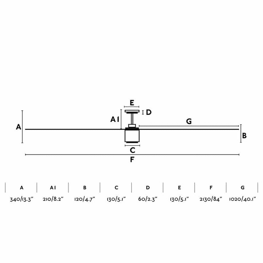 Faro Attos Ventilador con luz cuerpo de metal y palas abs 33495