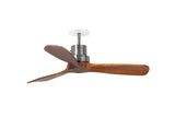 Ventilador de techo Faro Lantau Recessed S nogal 3 palas motor DC Ø107cm 33508DCR