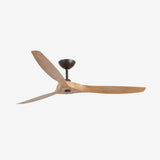 Faro Morea Ventilador sin luz cuerpo acero y palas ABS 33519