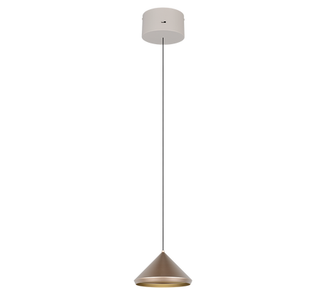 Lámpara de techo colgante Trio Laguna LED marrón café 200cm 336210165