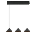 Lámpara de techo colgante Trio Laguna 3 luces LED 200cm negro mate — ref. 336210332 (1)