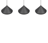 Lámpara de techo colgante Trio Laguna LED negro mate 200cm 336210332
