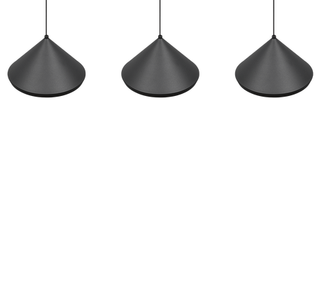 Lámpara de techo colgante Trio Laguna LED negro mate 200cm 336210332
