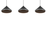 Lámpara de techo colgante Trio Laguna LED negro mate 200cm 336210332