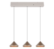 Lámpara de techo colgante Trio Laguna LED marrón café 200cm 336210365