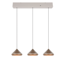 Lámpara de techo colgante Trio Laguna LED marrón café 200cm 336210365