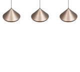 Lámpara de techo colgante Trio Laguna LED marrón café 200cm 336210365