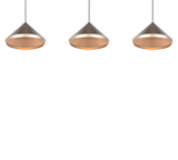 Lámpara de techo colgante Trio Laguna LED marrón café 200cm 336210365