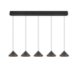 Lámpara de techo colgante Trio Laguna LED negro mate 200cm 336210532