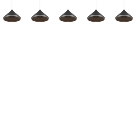Lámpara de techo colgante Trio Laguna LED negro mate 200cm 336210532