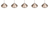 Lámpara de techo colgante Trio Laguna LED marrón café 200cm 336210565