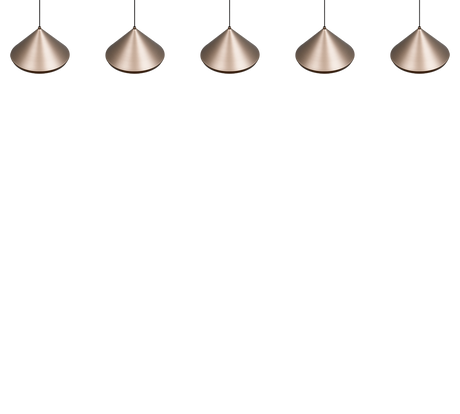 Lámpara de techo colgante Trio Laguna LED marrón café 200cm 336210565