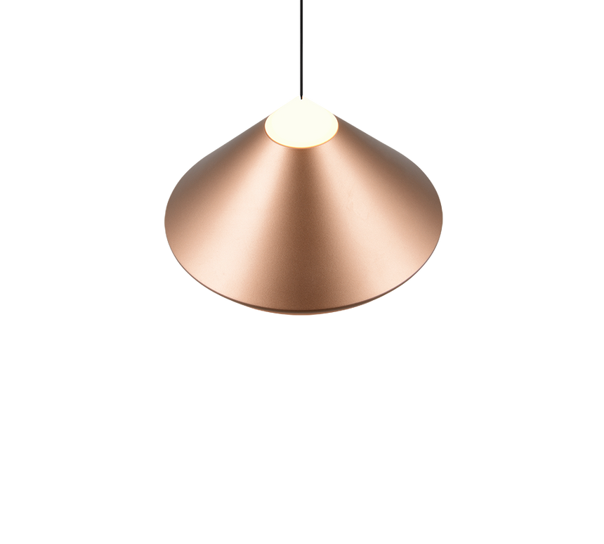 Lámpara de techo colgante Trio Laguna LED marrón café 180cm 336219165