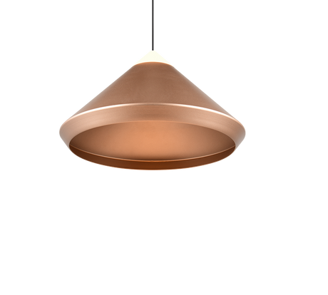 Lámpara de techo colgante Trio Laguna LED marrón café 180cm 336219165