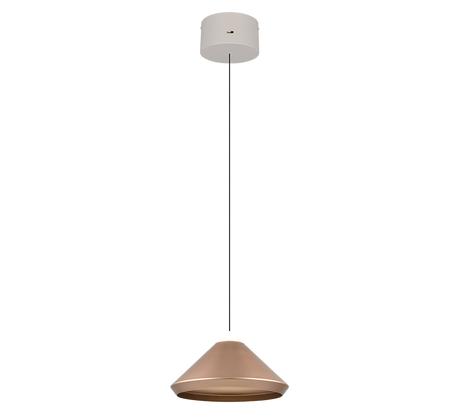 Lámpara de techo colgante Trio Laguna LED marrón café 180cm 336219165