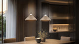 Lámpara de techo colgante Trio Laguna LED marrón café 180cm 336219165