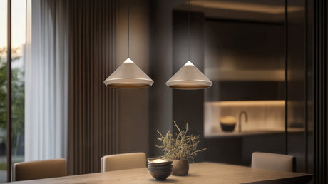 Lámpara de techo colgante Trio Laguna LED marrón café 180cm 336219165