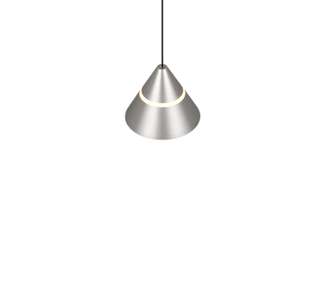 Lámpara de techo colgante Trio Romeo LED níquel mate 200cm 337010107
