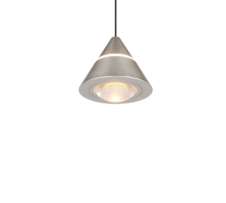 Lámpara de techo colgante Trio Romeo LED níquel mate 200cm 337010107