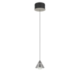 Lámpara de techo colgante Trio Romeo LED níquel mate 200cm 337010107