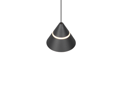 Lámpara de techo colgante Trio Romeo LED negro mate 200cm 337010132