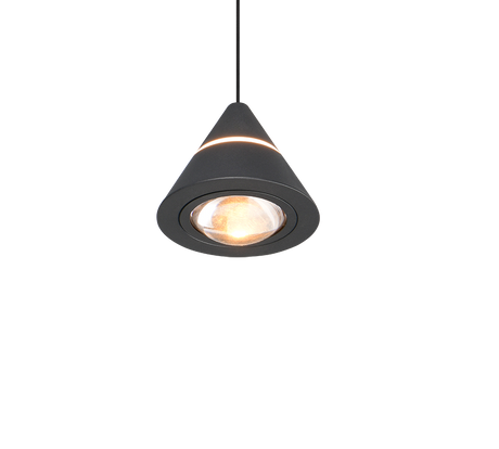Lámpara de techo colgante Trio Romeo LED negro mate 200cm 337010132