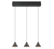 Lámpara de techo colgante Trio Romeo LED negro mate 200cm 337010332