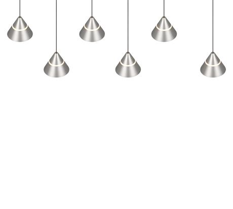 Lámpara de techo colgante Trio Romeo LED níquel mate 200cm 337010607