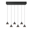 Lámpara de techo colgante Trio Romeo LED negro mate 200cm 337010632