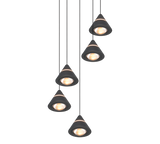 Lámpara de techo colgante Trio Romeo LED negro mate 200cm 337030532