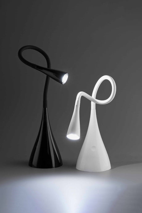 Lámpara de mesa Faro Lena LED 4000K negro brillo — ref. 52058 (2)