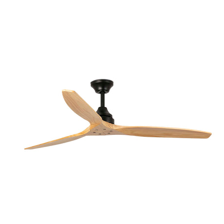 Ventilador de techo sin luz Faro Alo motor DC palas de madera pino Ø152cm 3 palas 33718DC