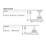 Ventilador de techo sin luz Faro Alo motor DC palas de madera pino Ø152cm 3 palas 33718DCWT