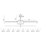 Faro Hydra Ventilador con luz motor de acero y palas de plywood difusor acrilico