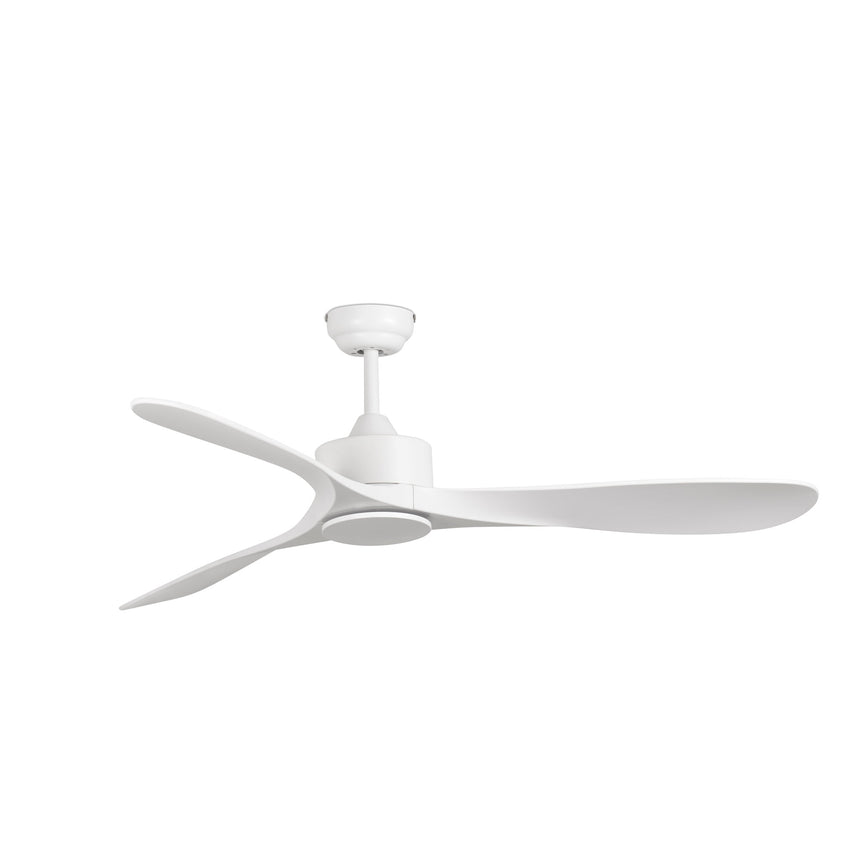 Ventilador de techo sin luz Faro Luzon motor DC blanco mate Ø132cm 3 palas 33750DC