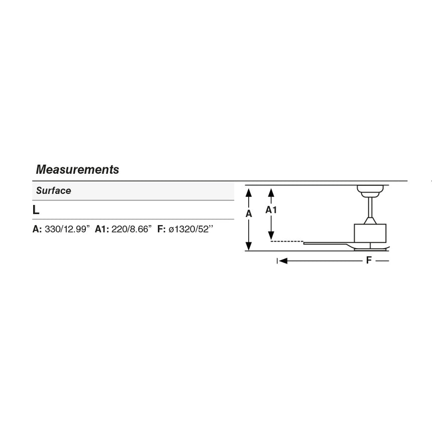 Ventilador de techo sin luz Faro Luzon motor DC blanco mate Ø132cm 3 palas 33750DC - imagen 3