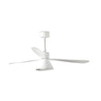 Ventilador de techo con luz Faro Amelia motor DC LED blanco mate 2700-5000K CCT Ø132cm 3 palas 337601T