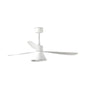 Ventilador de techo con luz Faro Amelia motor DC LED 2700-5000K CCT Ø132cm 3 palas blanco mate — ref. 337601T (1)