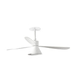 Ventilador de techo con luz Faro Amelia L Recessed LED blanco mate 3 palas motor DC 2700-5000K Ø132cm 33760R1T